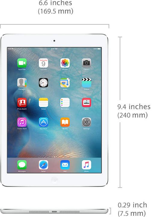 iPad Air - Technical Specifications